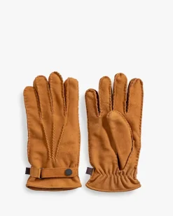 Gloves suede cognac