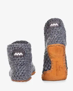 Kingdom of Wow home slippers dark grey