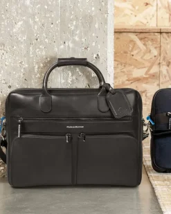 Office bag leather black