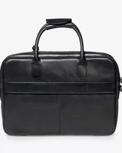 Office sleeve leather black