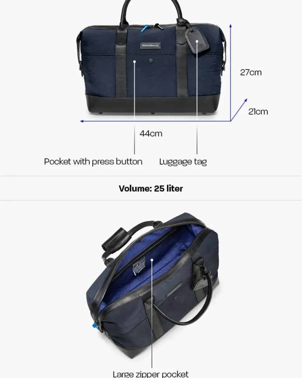 Overnight textile blue