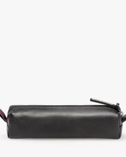 Pencil pounch leather black